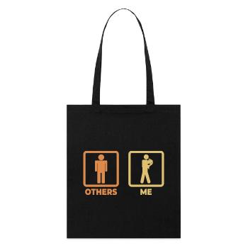 French Horn Stick Figures - Stanley/Stella Organic Tote Bag - black - Front