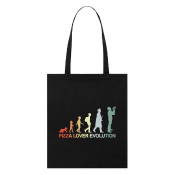 Développement d’un amateur de pizza - Tote bag bio Stanley/Stella - noir - Devant