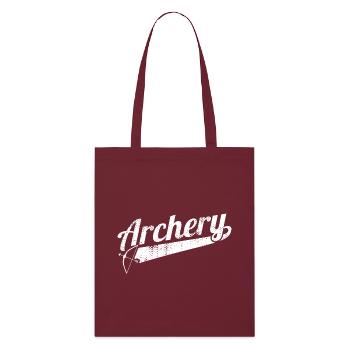 Archery - Stanley/Stella Organic Tote Bag - burgundy - Front
