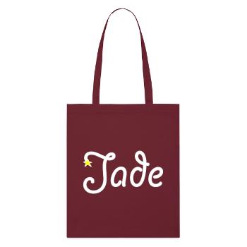 jade - Stanley/Stella Organic Tote Bag - burgundy - Front
