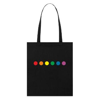 Lgbt rainbow colors - Stanley/Stella Organic Tote Bag - black - Front