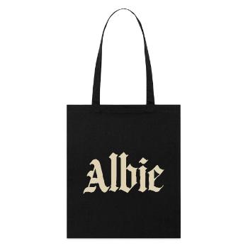 Albie Gothic Fracture Print - Stanley/Stella Organic Tote Bag - black - Front