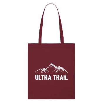 Ultra Trail - Stanley/Stella Organic Tote Bag - burgundy - Front