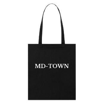 MD-Town Magdeburg - Stanley/Stella Bio-Stoffbeutel - Schwarz - Vorne