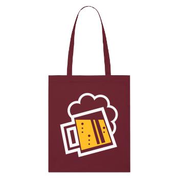 XBayrischer Bierkrug (bière / chope de bière) - Tote bag bio Stanley/Stella - bordeaux - Devant