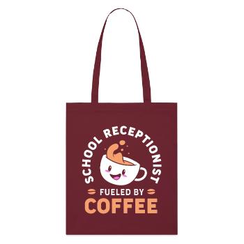 Réceptionniste Réceptionniste scolaire - Tote bag bio Stanley/Stella - bordeaux - Devant