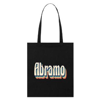 Abraham t-shirt retro vintage style gift idea - Stanley/Stella Organic Tote Bag - black - Front