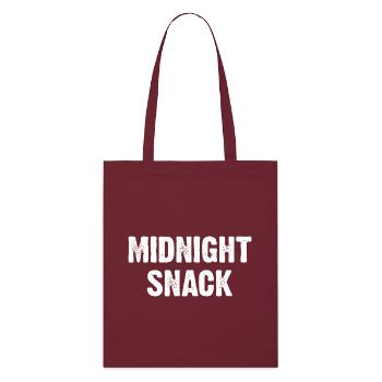 Collation de minuit - Tote bag bio Stanley/Stella - bordeaux - Devant