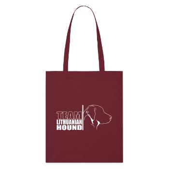 ÉQUIPE Chiens de chasse Chien de chasse Wilsigns - Tote bag bio Stanley/Stella - bordeaux - Devant