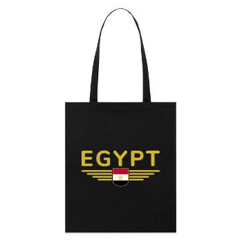 Ägypten Kairo Fan Outfit T Shirt Design Mode - Stanley/Stella Bio-Stoffbeutel - Schwarz - Vorne