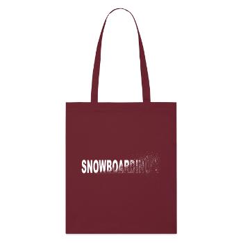 Planche à neige - Tote bag bio Stanley/Stella - bordeaux - Devant