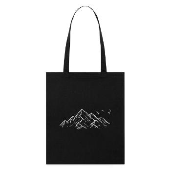 Call of the Wild minimalistische Illustration - Stanley/Stella Bio-Stoffbeutel - Schwarz - Vorne