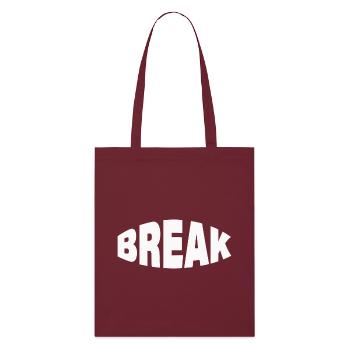 BREAK - Stanley/Stella Bio-Stoffbeutel - Burgunderrot - Vorne