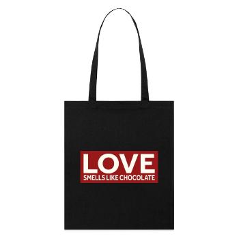 L’AMOUR SENT LE CHOCOLAT - Tote bag bio Stanley/Stella - noir - Devant