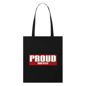 FIER PATATE DE CANAPÉ - Tote bag bio Stanley/Stella - noir - Devant
