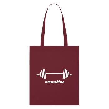 #Maschine : Puissance, poids et forme physique - Tote bag bio Stanley/Stella - bordeaux - Devant