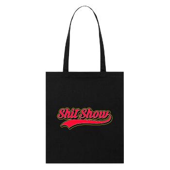 Shit Show Retro-Stil Logo - Stanley/Stella Bio-Stoffbeutel - Schwarz - Vorne