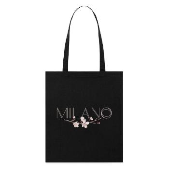 MILANO – Blossom Chic - Stanley/Stella Bio-Stoffbeutel - Schwarz - Vorne