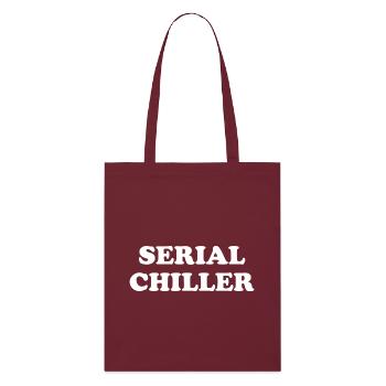 Serial Chiller - Stanley/Stella Organic Tote Bag - burgundy - Front
