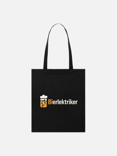 Bierblitz Illustration: Wolke & Blitze - Stanley/Stella Bio-Stoffbeutel - Schwarz