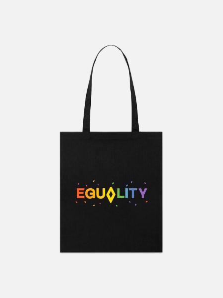 Equality – Buntes Statement für Vielfalt & Respekt - Stanley/Stella Bio-Stoffbeutel - Schwarz