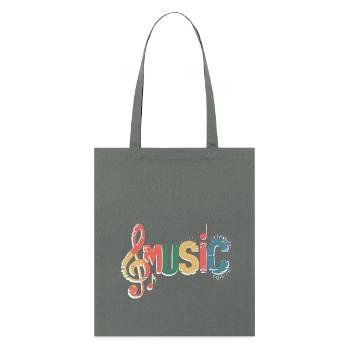 Music - Stanley/Stella Bio-Stoffbeutel - Anthrazit - Vorne