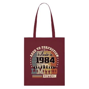 Édition limitée 1984 - Tote bag bio Stanley/Stella - bordeaux - Devant