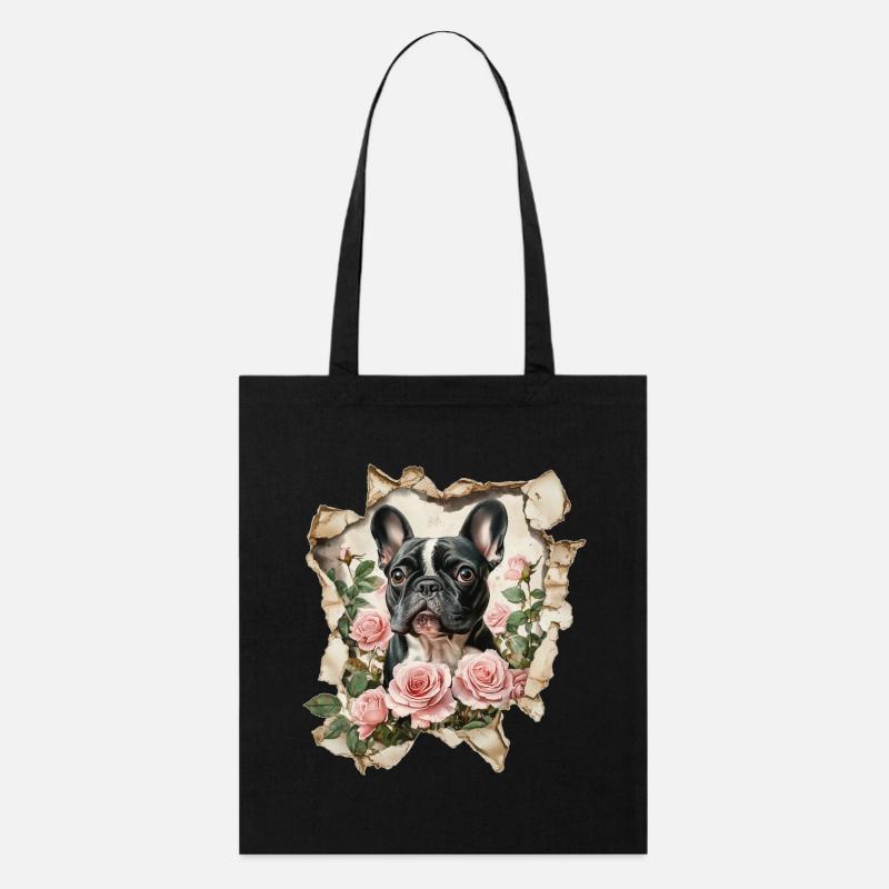 Bouledogue français - Tote bag bio Stanley/Stella - noir