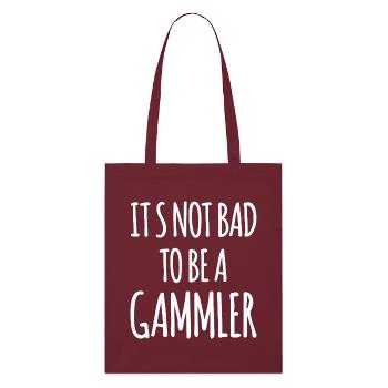 Gammler Chiller Funny Saying - Stanley/Stella Organic Tote Bag - burgundy - Front