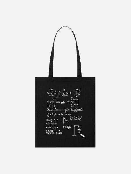 Mathematik - Stanley/Stella Bio-Stoffbeutel - Schwarz