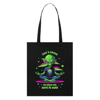 Alien régule cela ! - Tote bag bio Stanley/Stella - noir - Devant