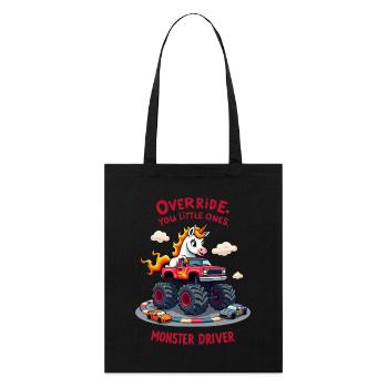 Monster Truck Licorne - Tote bag bio Stanley/Stella - noir - Devant