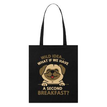 Deuxième petit-déjeuner - Tote bag bio Stanley/Stella - noir - Devant