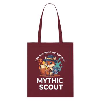 Mythic Scout Fox Quest And Potions Fantasy Art - Stanley/Stella Organic Tote Bag - burgundy - Front