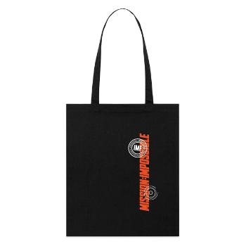Mission Impossible Dead Reckoning Design En Orange - Tote bag bio Stanley/Stella - noir - Devant