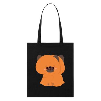Deutscher Schäferhund-Ehepaar - Stanley/Stella Bio-Stoffbeutel - Schwarz - Vorne