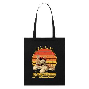 Millésime 1985 Since Born - Chat - Tote bag bio Stanley/Stella - noir - Devant