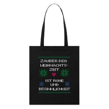 Weihnachten Noël laid - Tote bag bio Stanley/Stella - noir - Devant