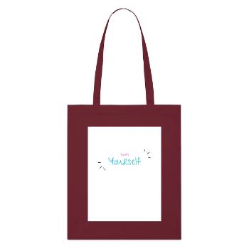 Inspirational Design Personal Empowerment - Stanley/Stella Organic Tote Bag - burgundy - Front
