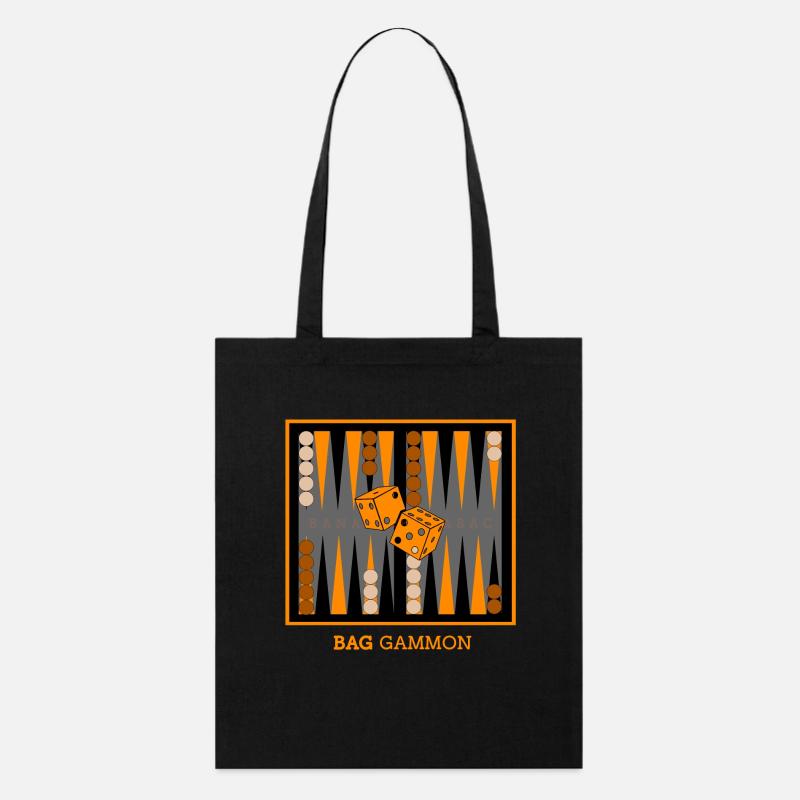 Bag Gammon - Stanley/Stella Bio-Stoffbeutel - Schwarz