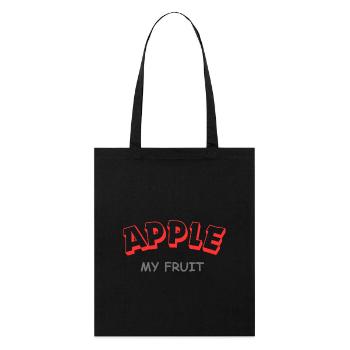 Ma pomme - Tote bag bio Stanley/Stella - noir - Devant
