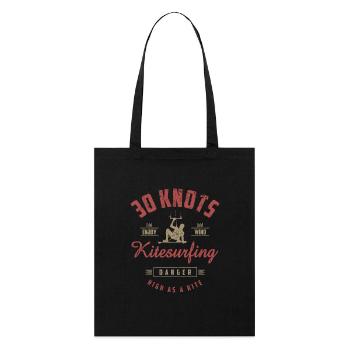 Kitesurfing 05 - Stanley/Stella Organic Tote Bag - black - Front