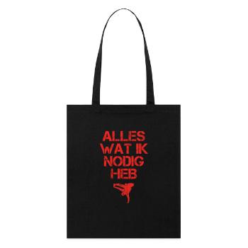 presentje wat ik nodig breakdance bboy breakin - Stanley/Stella Bio-Stoffbeutel - Schwarz - Vorne