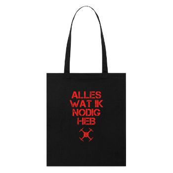 presentje wat ik nodig drohne drone - Stanley/Stella Bio-Stoffbeutel - Schwarz - Vorne