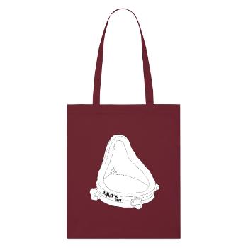 The Fountain by R. Mutt 1917 - Stanley/Stella Organic Tote Bag - burgundy - Front