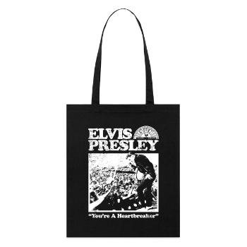 Elvis Presley You're A Heartbreaker Avec Image - Tote bag bio Stanley/Stella - noir - Devant