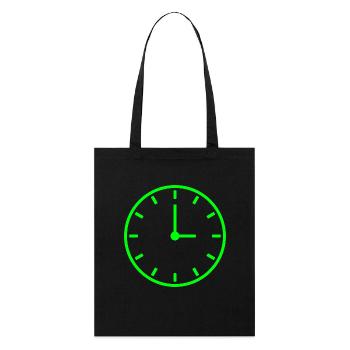 clock time clock time hourglass hourglass60 - Stanley/Stella Organic Tote Bag - black - Front