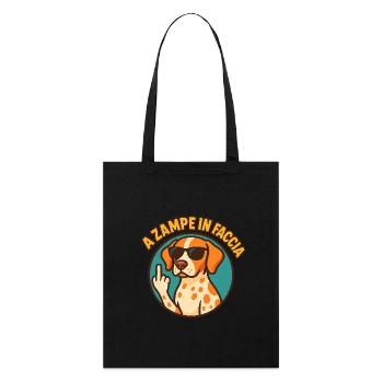 Avec les pattes dans le visage - Tote bag bio Stanley/Stella - noir - Devant
