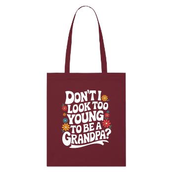 Papy Grand-père Famille Fête des pères - Tote bag bio Stanley/Stella - bordeaux - Devant