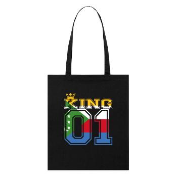 country partner king 01 prince Comoros - Stanley/Stella Organic Tote Bag - black - Front